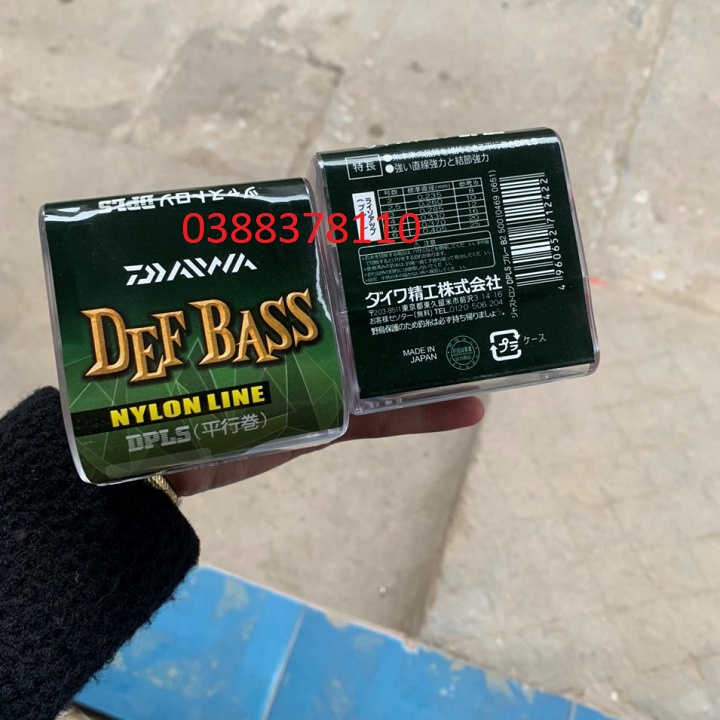 Dây Cước Câu Cá ĐAIWA DEF BASS Nylon Line 500m