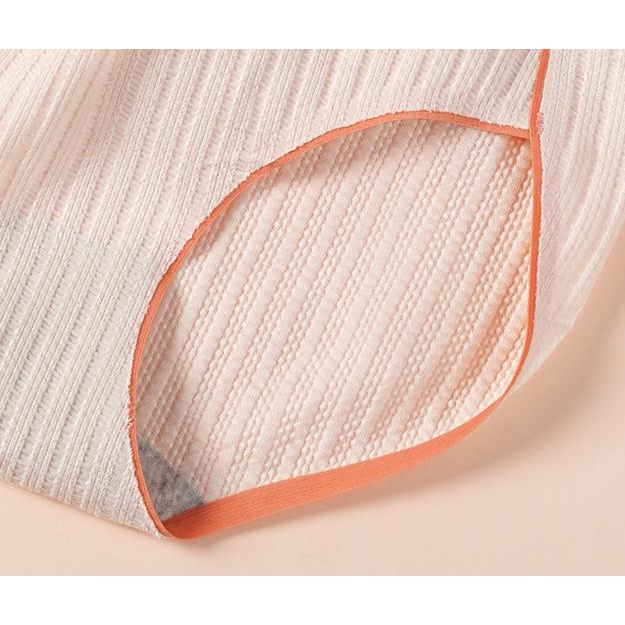 142873Quần Lót Cotton Mềm Mại Lưng Cao Không Đường May Thoáng Khí Kiểu Nhật Bản Cho Nữ