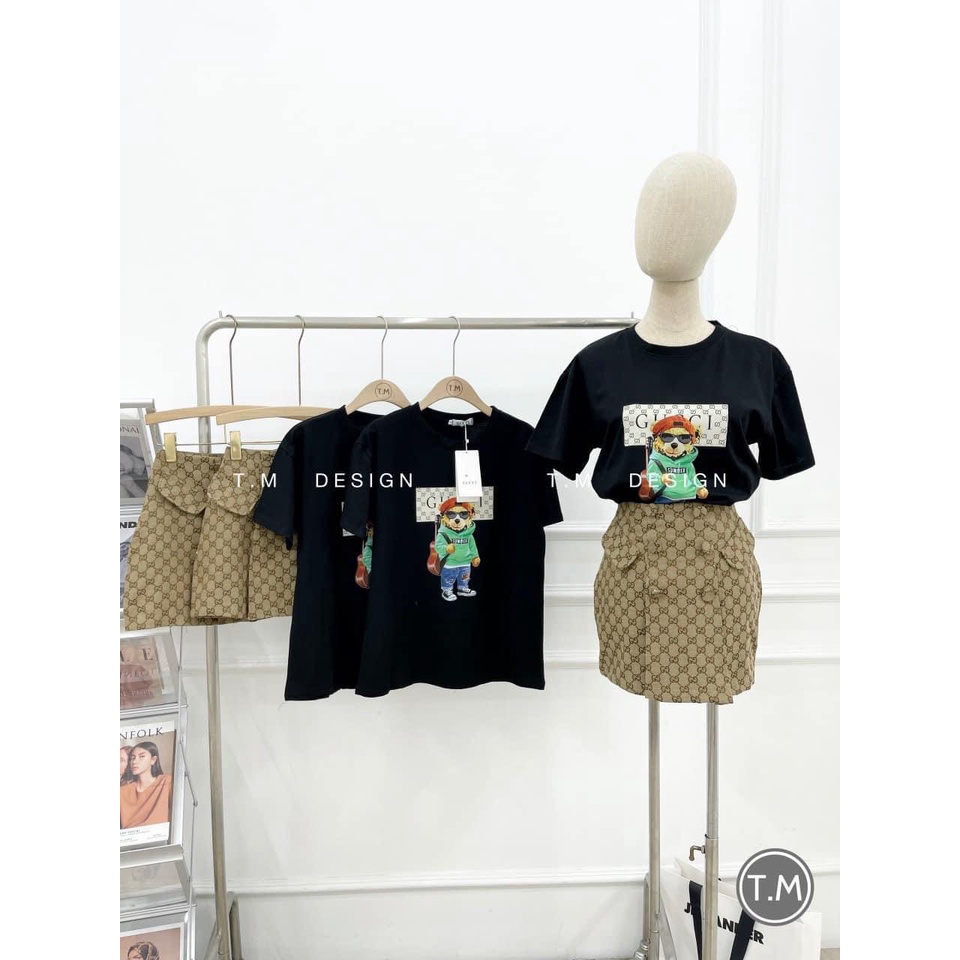Set bộ nữ áo thun và chân váy xinh xắn, năng động - Hàng có sẵn - Xưởng may Lộc Vân