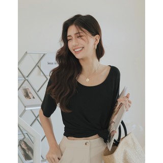 Áo thun lạnh cổ tròn basic nữ Air Space 2121821015