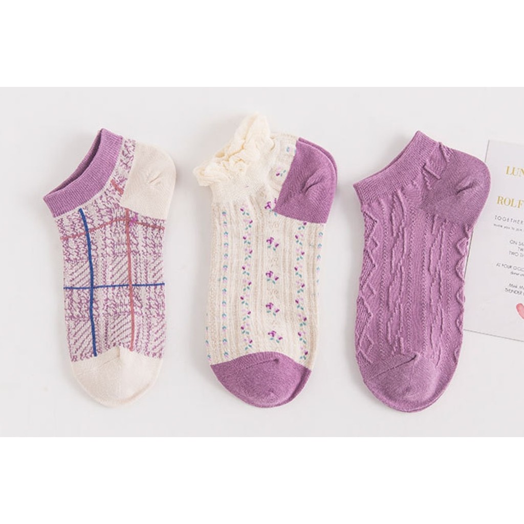 TẤT NGẮN SẮC TÍM MỘNG MƠ