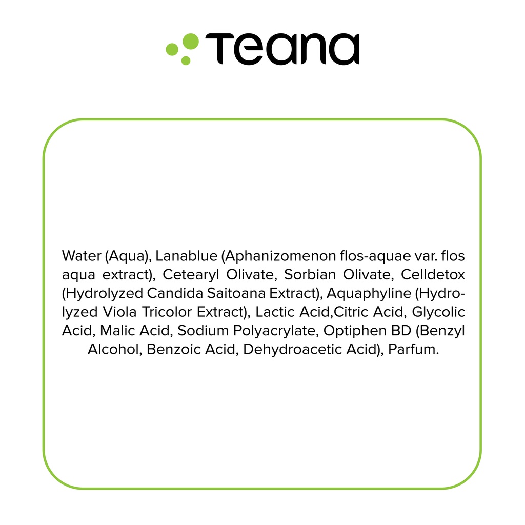 Combo Teana thu nhỏ lỗ chân lông, loại bỏ mụn đầu đen