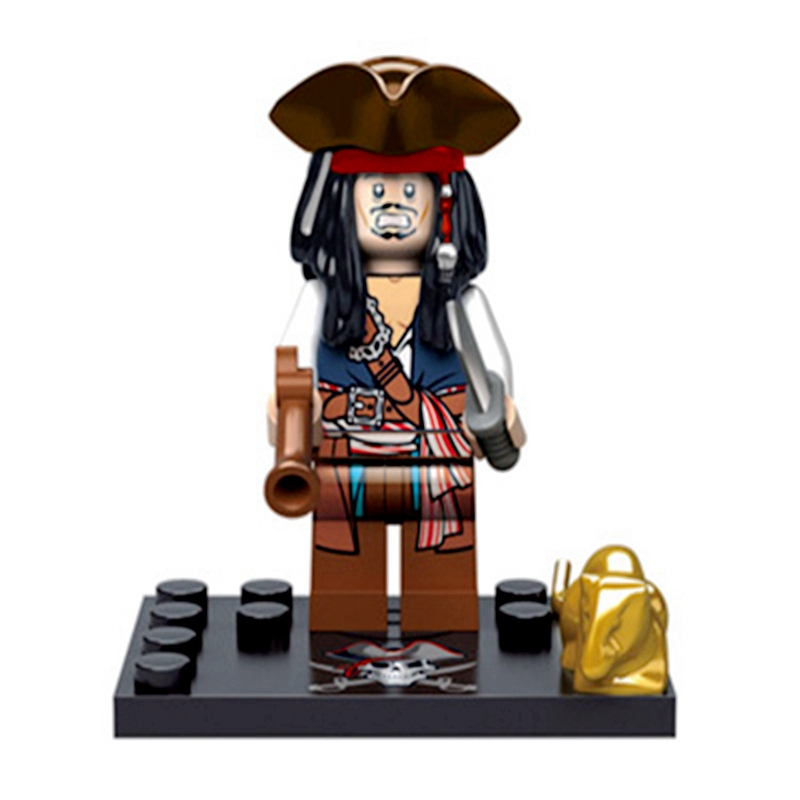 Mô Hình Lắp Ráp Nhân Vật Jack Sparrow Davy Jones Trong Pirates of the Caribbean