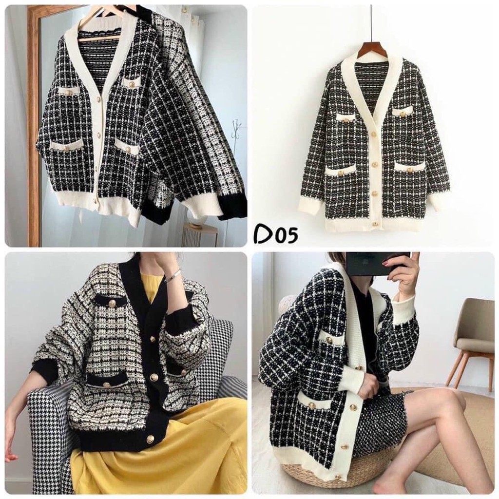 Áo len cardigan Áo khoác len dáng dài, Chất len dày dặn, Kiểu dáng năng động, trẻ trung | BigBuy360 - bigbuy360.vn