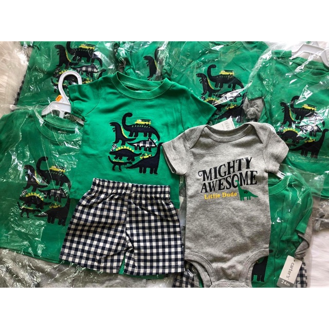 Set 3 món Carter nguyên móc bé trai