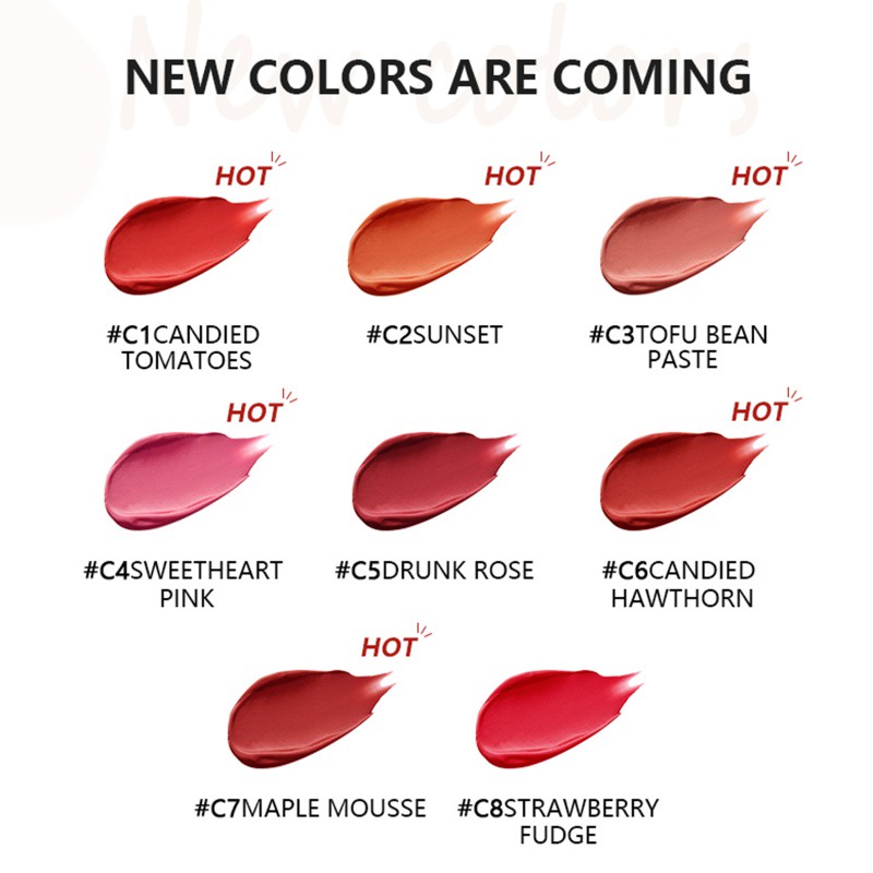 Son Lì 8 Màu Tùy Chọn Lâu Trôi Chống Dính Không Thấm Nước