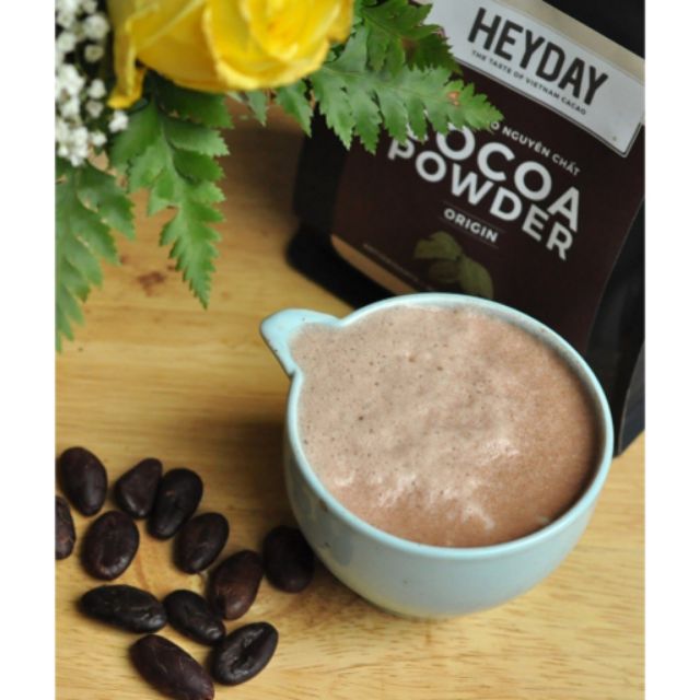 Bột Cacao Heyday Việt Nam nguyên chất 100% cacao túi 500g - Origin thượng hạng