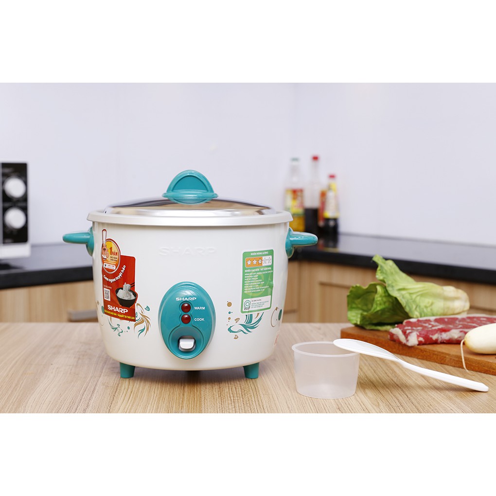 Nồi cơm điện Sharp 1.5 lít KSH-D15V (màu ngẫu nhiên) | BigBuy360 - bigbuy360.vn