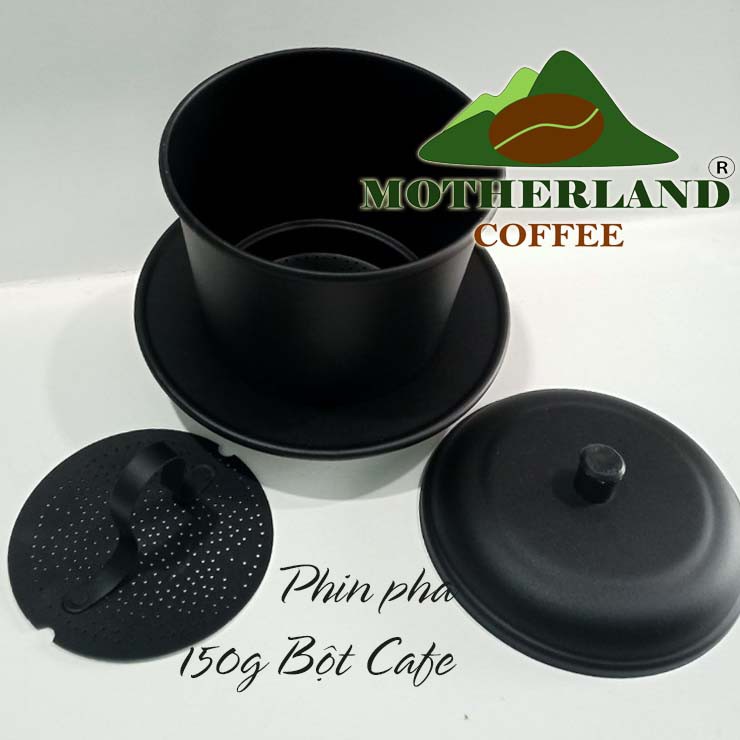 Phin cafe lớn màu đen pha 150g bột cà phê