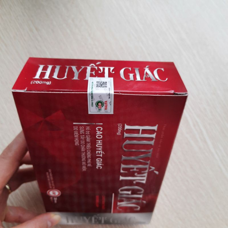 Cao HUYẾT GIÁC, Long Huyết - Hỗ trợ làm tan vết bầm tím, tụ máu, sưng đau do chấn thương va đập_Hộp 30 viên