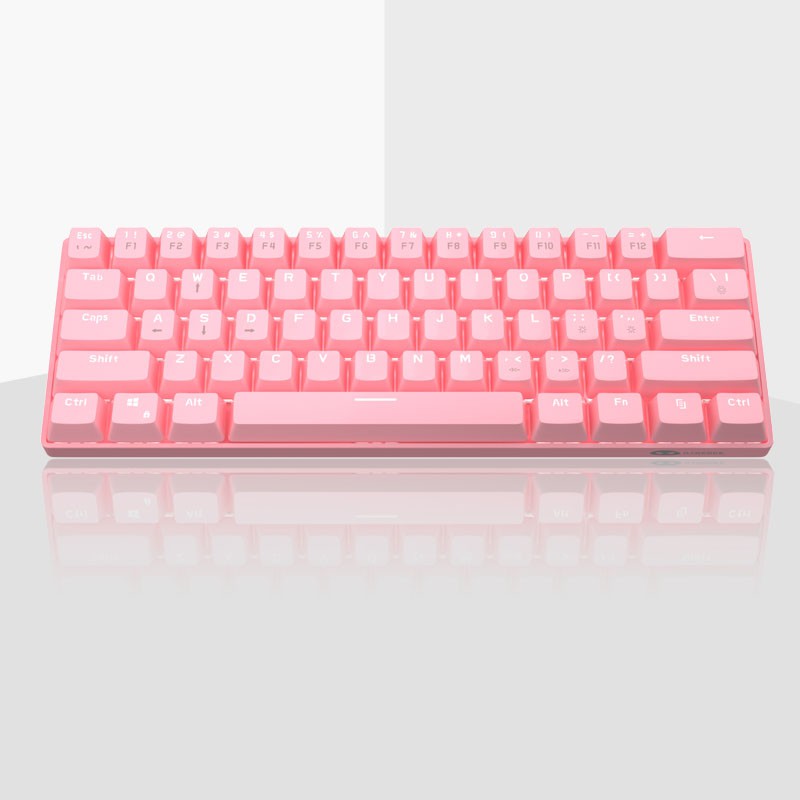 💎 MageGee MK-Bàn Phím Cơ Mini Có Dây, Bàn Phím Chơi Game Màu Hồng Nhỏ Gọn Có Đèn Nền LED Công Tắc Màu Xanh, Bàn Phí