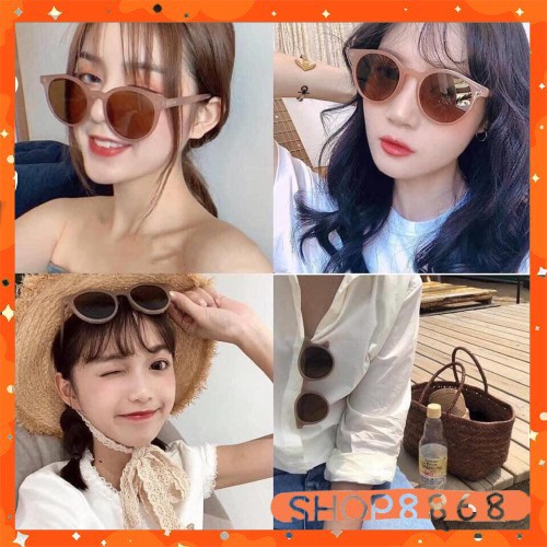 Kính mát nữ gọng tròn mắt kính nữ ulzzang nhiều màu Shop8868