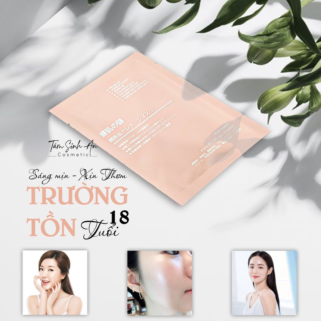 Mặt Nạ Tế Bào Gốc Nhau Thai Cuống Rốn Rwine Beauty (BẢN QUỐC TẾ CHÍNH HÃNG) - Tâm Sinh An Cosmetic - Mãi Mãi Tuổi 18