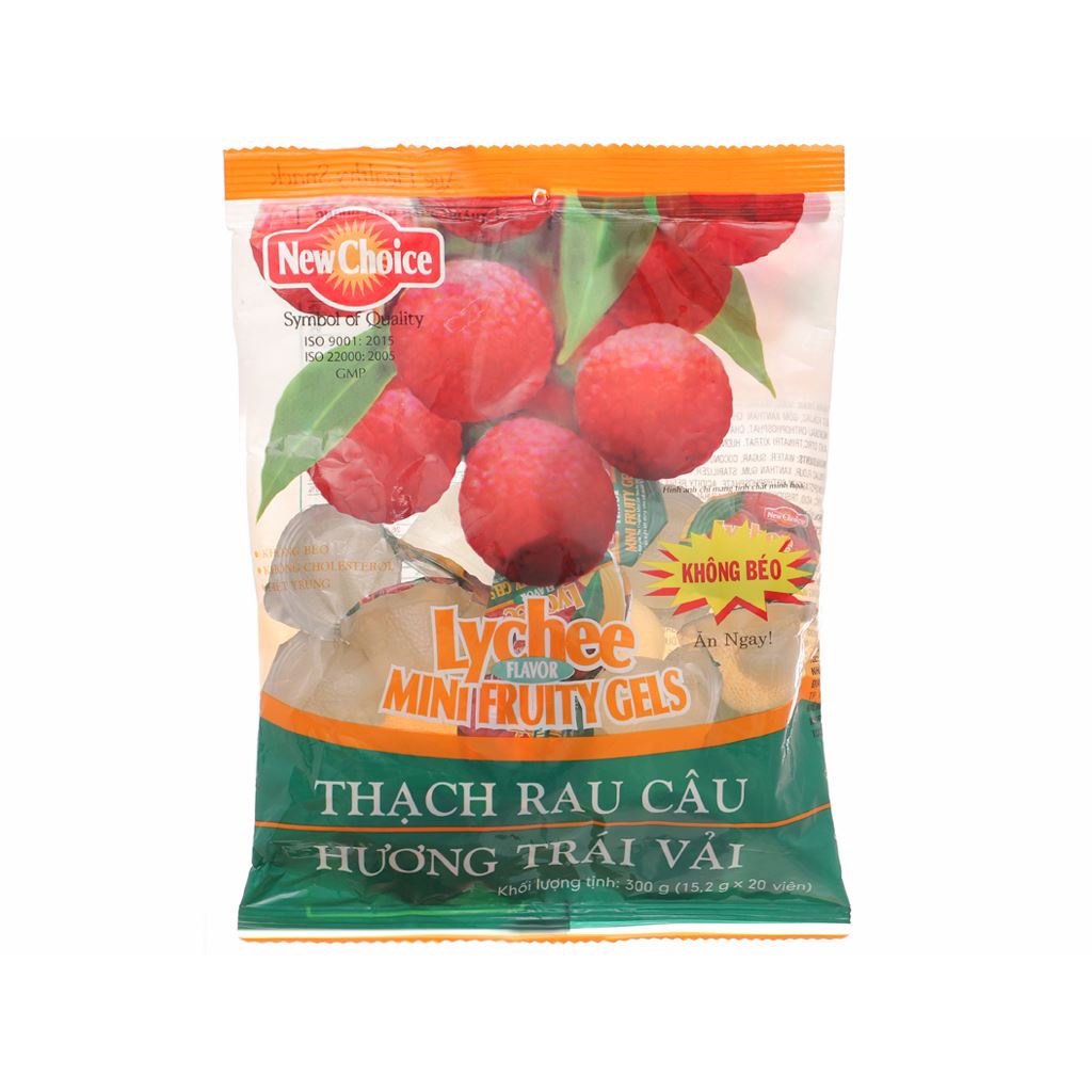 Thạch rau câu hương trái vải New Choice gói 300g