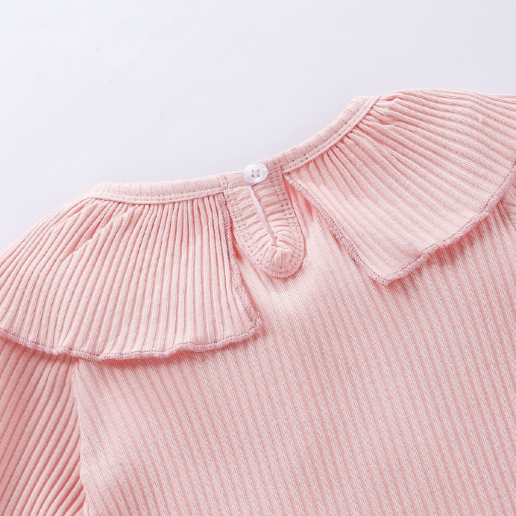Áo liền quần cotton tay dài cho em bé