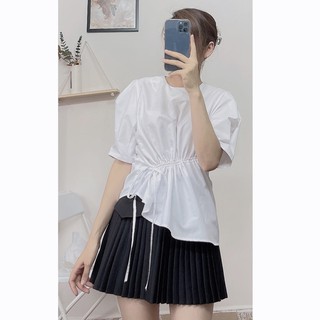 Áo sơ mi nữ thiết kế tay bồng cánh rơi