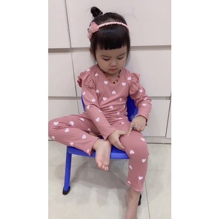 Sét bộ tăm lạnh dài tay cho bé gái