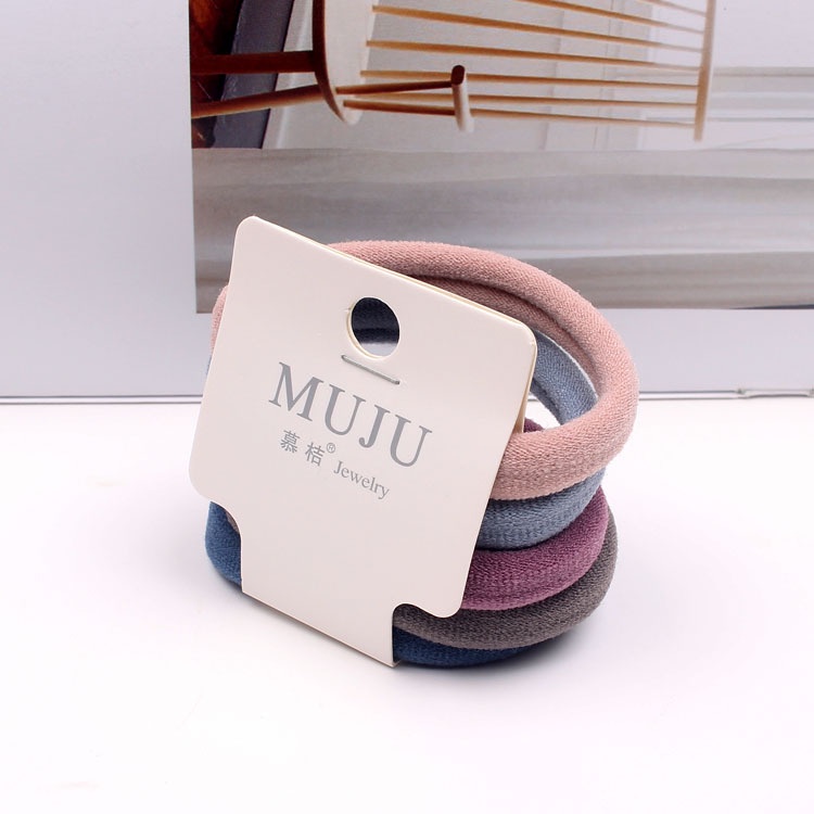Set 5 chun buộc tóc sợi to mix màu tiện lợi BAG U S5CHUNTO