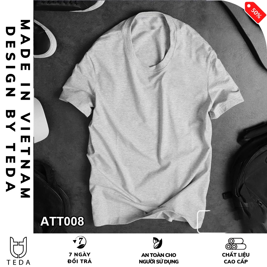 Áo Thun Nam Cổ Tròn TEDA chất vải 4 chiều co giãn dày dặn phông trơn basic tay ngắn nhiều màu | BigBuy360 - bigbuy360.vn