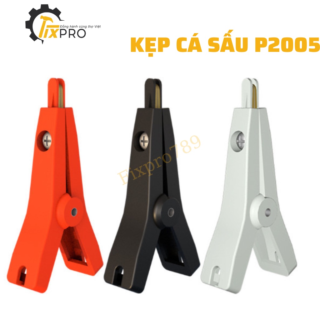 Đôi kẹp cá sấu cao cấp 26mm đồng nguyên chất mạ vàng