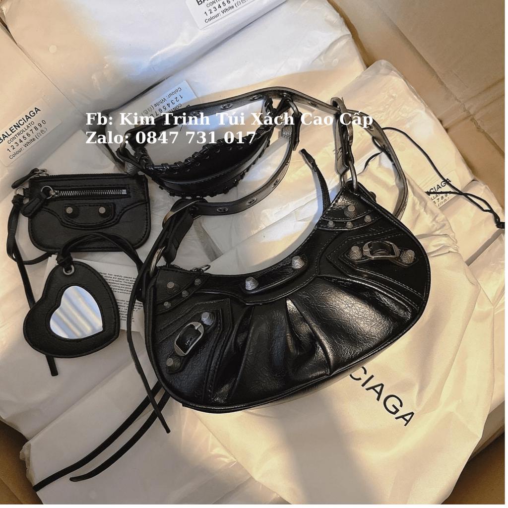 Túi Kẹp Nách BaIen Kèm Ví Quai Đeo Chéo Gương Soi Full Tag Mac