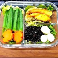 Hộp Thủy Tinh Chia Ngăn 1L - Chịu Nhiệt - 2 Ngăn