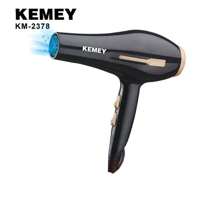 Máy Sấy Tóc Chuyên Dụng 2 Tốc Độ , 3 Chế Độ Sấy Kemey 2378