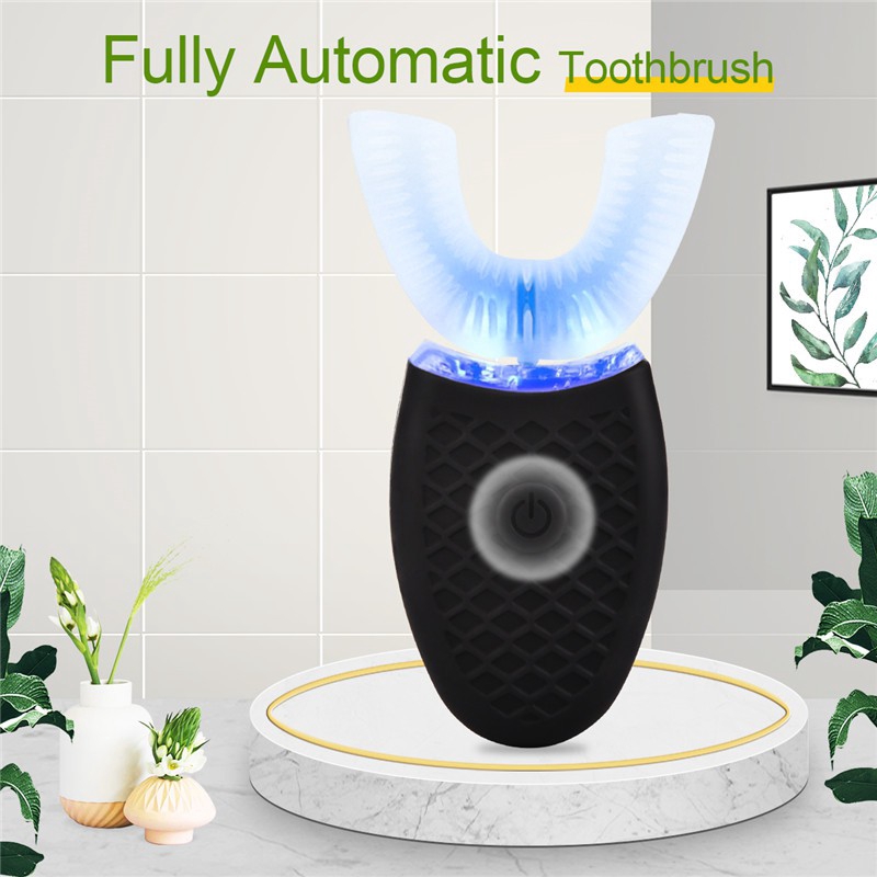Bàn Chải Đánh Răng Điện Tự Động CkeyiN Massage Siêu Âm Làm Trắng Răng Có Đèn Xanh Lam