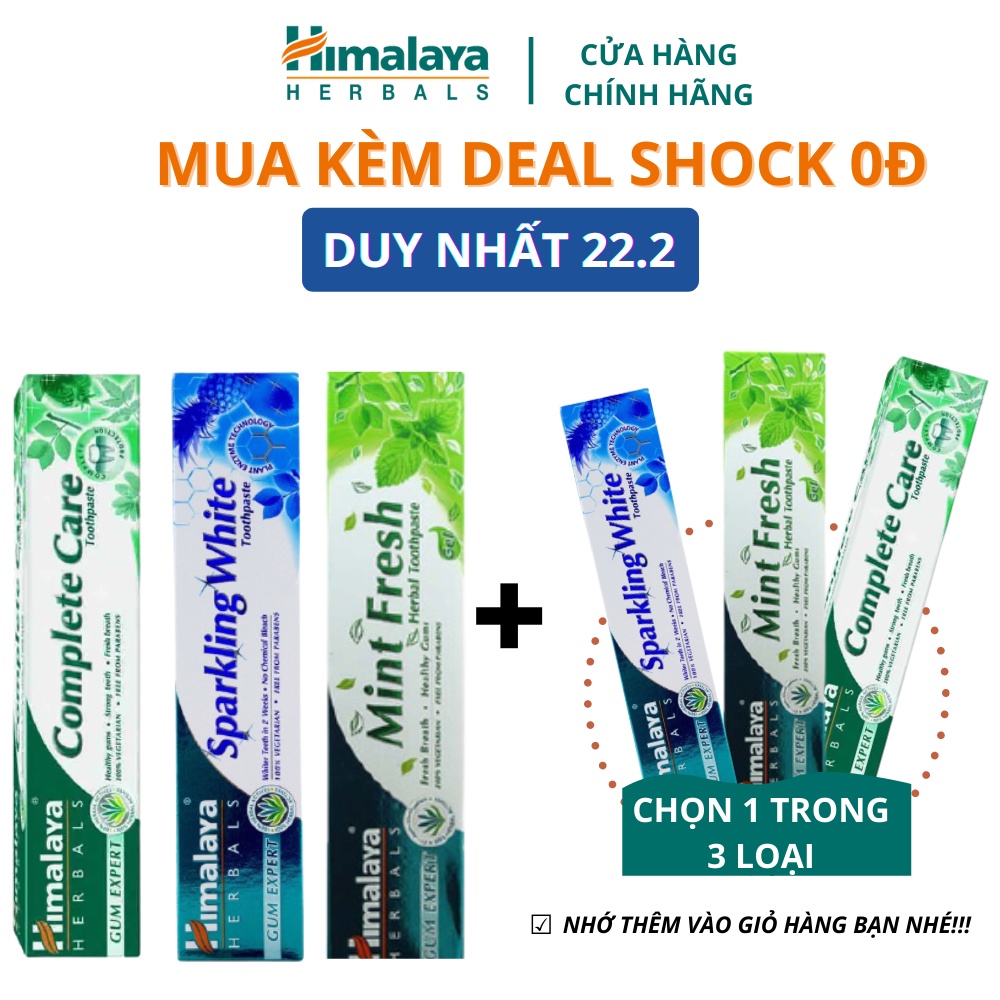 Combo 3 kem đáng răng Himalaya bảo vệ nướu chăm sóc răng chắc khỏe trắng sáng 100g/sản phẩm