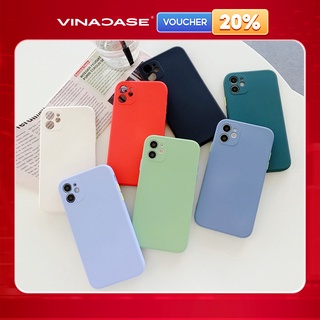 Ốp lưng Vina Case Iphone 5G/6S/7G/8+/X/Xs/11/12 Pro/....TPU dẻo trơn cạnh vuông bảo vệ camera