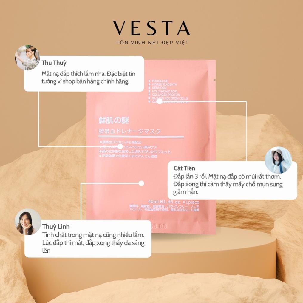 Mặt nạ nhau thai cừu nhật mask giấy rwine dưỡng da dưỡng ẩm 40ml - H.Perfumeshop