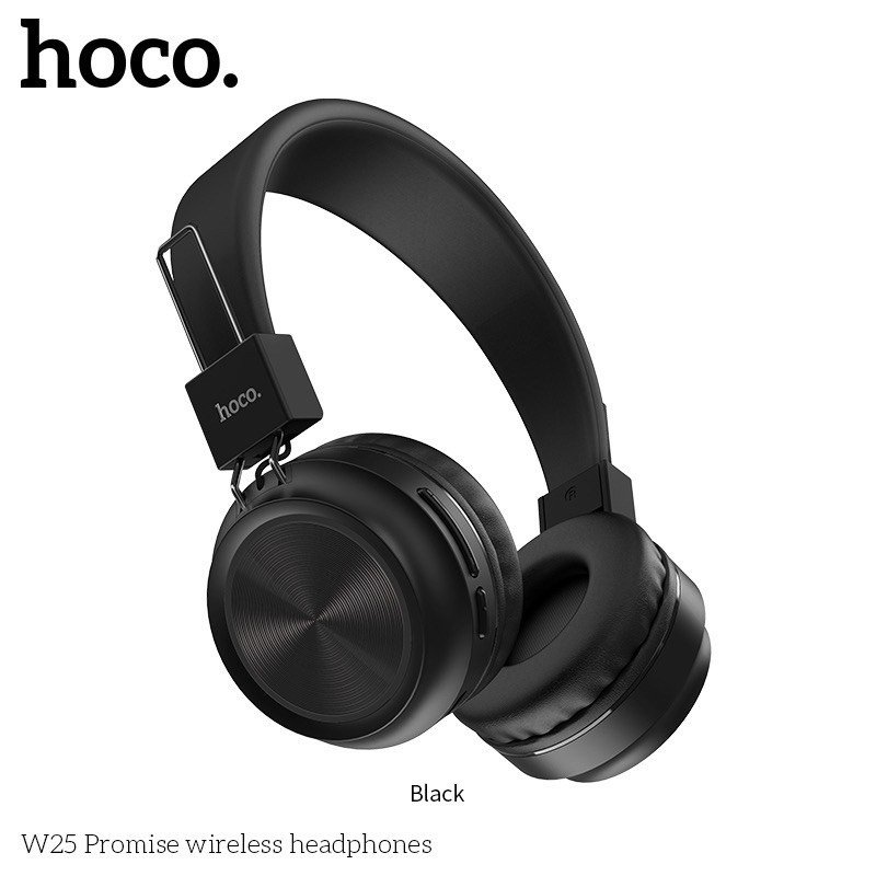 ✅CHÍNH HÃNG✅Tai nghe nhạc-Chơi Game chụp tai Bluetooth không dây HOCO W25-Có khe gắn thẻ nhớ-Headphone bluetooth-Có mic