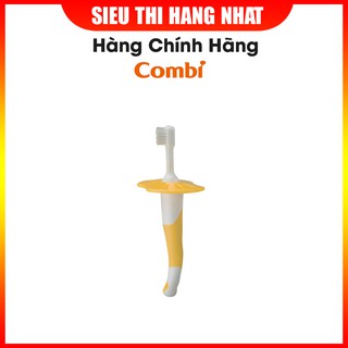 Bàn chải đánh răng Combi bước 3 cho bé từ 12 tháng tuổi, giúp bảo vệ nướu (lợi), có tấm chắn bảo vệ an toàn cho bé