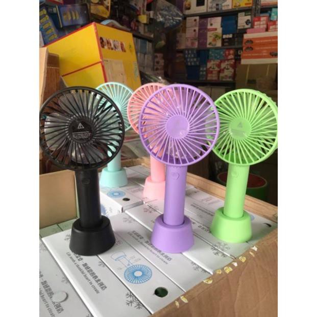 Quạt Mini Tích Điện Cầm Tay Để Bàn 3 Tốc Độ siêu hot #6