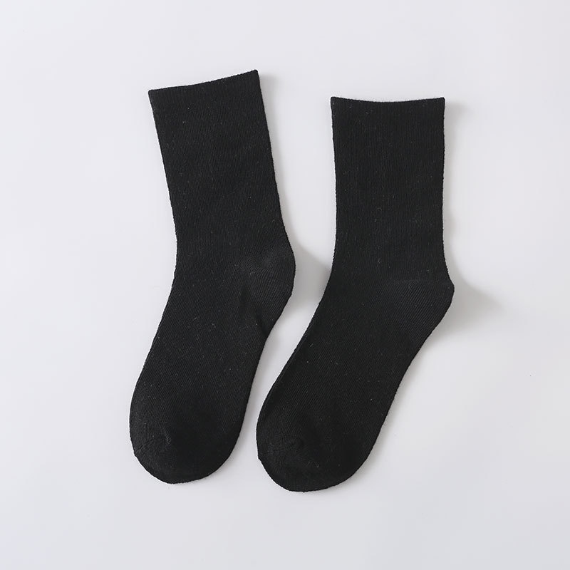 Tất cổ cao nữ cute trơn basic, vớ nữ cao cổ phong cách Vintage hàn quốc giống nike chống hôi chân TD02