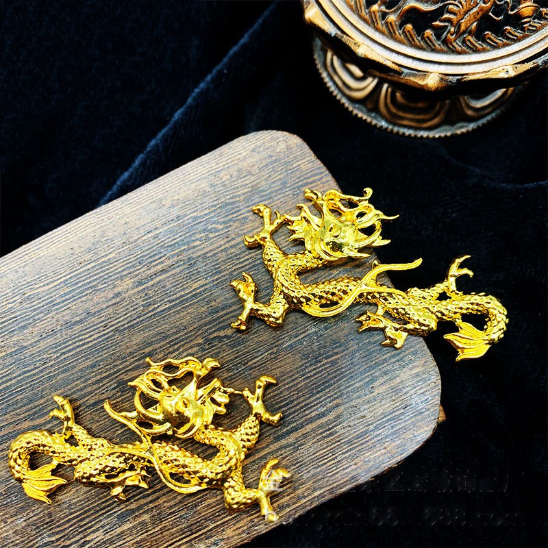 1 cặp phiến rồng đúc 50mm nguyên liệu làm trâm làm trang sức cổ trang