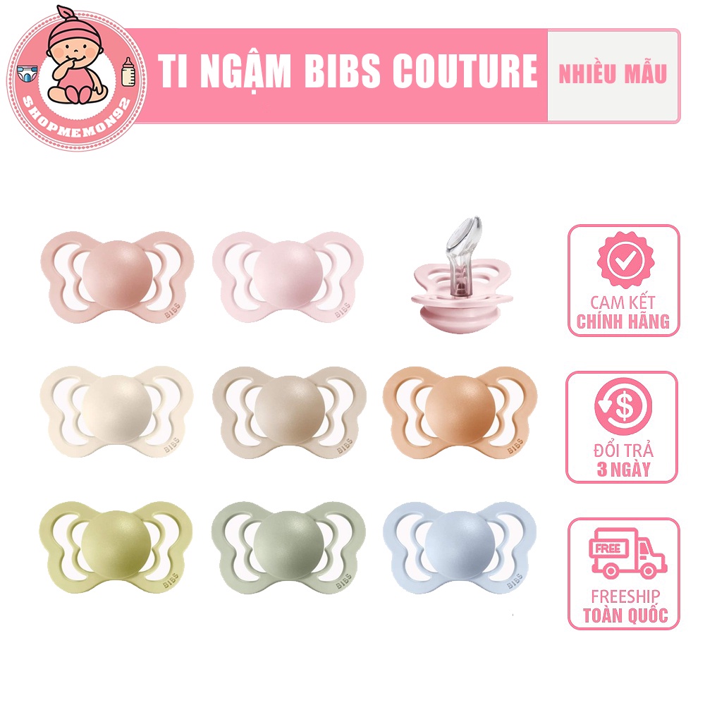 Ti Giả cánh bướm BIBS / Ti Ngậm BIBS Couture Đan Mạch Chính Hãng Cho Bé [Tặng Kèm Hộp Đựng]