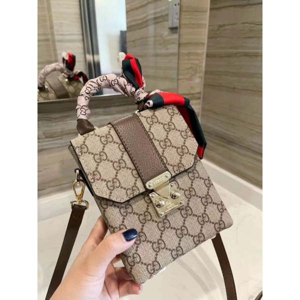 Túi chéo nữ G.C ophodia sz18cm logo chuẩn xịn fullbox nguyên seal