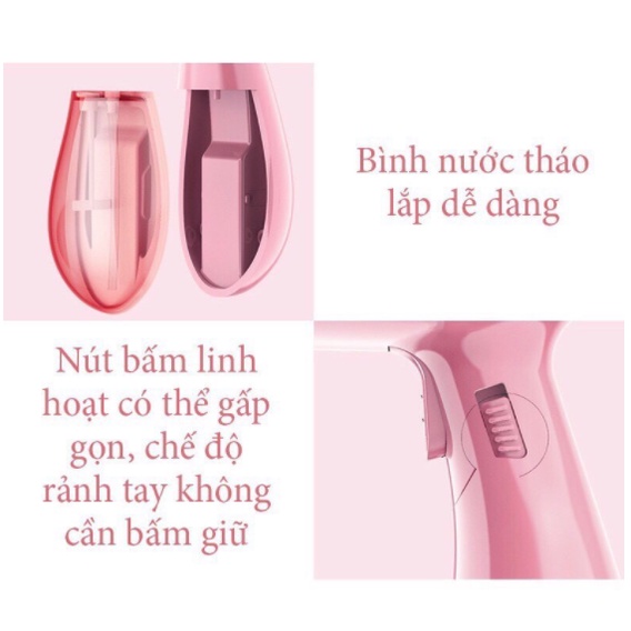 Bàn Là Hơi Nước Cầm Tay Seka L545 - Bàn Ủi Cầm Tay Tiện Lợi, Thiết Kế Nhỏ Gọn Bảo hành 1 năm