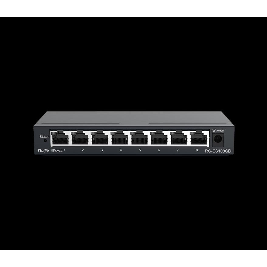 Switch chia mạng Ruijie RG-ES108GD 8 cổng 1000, 8port (chính hãng 3 năm)