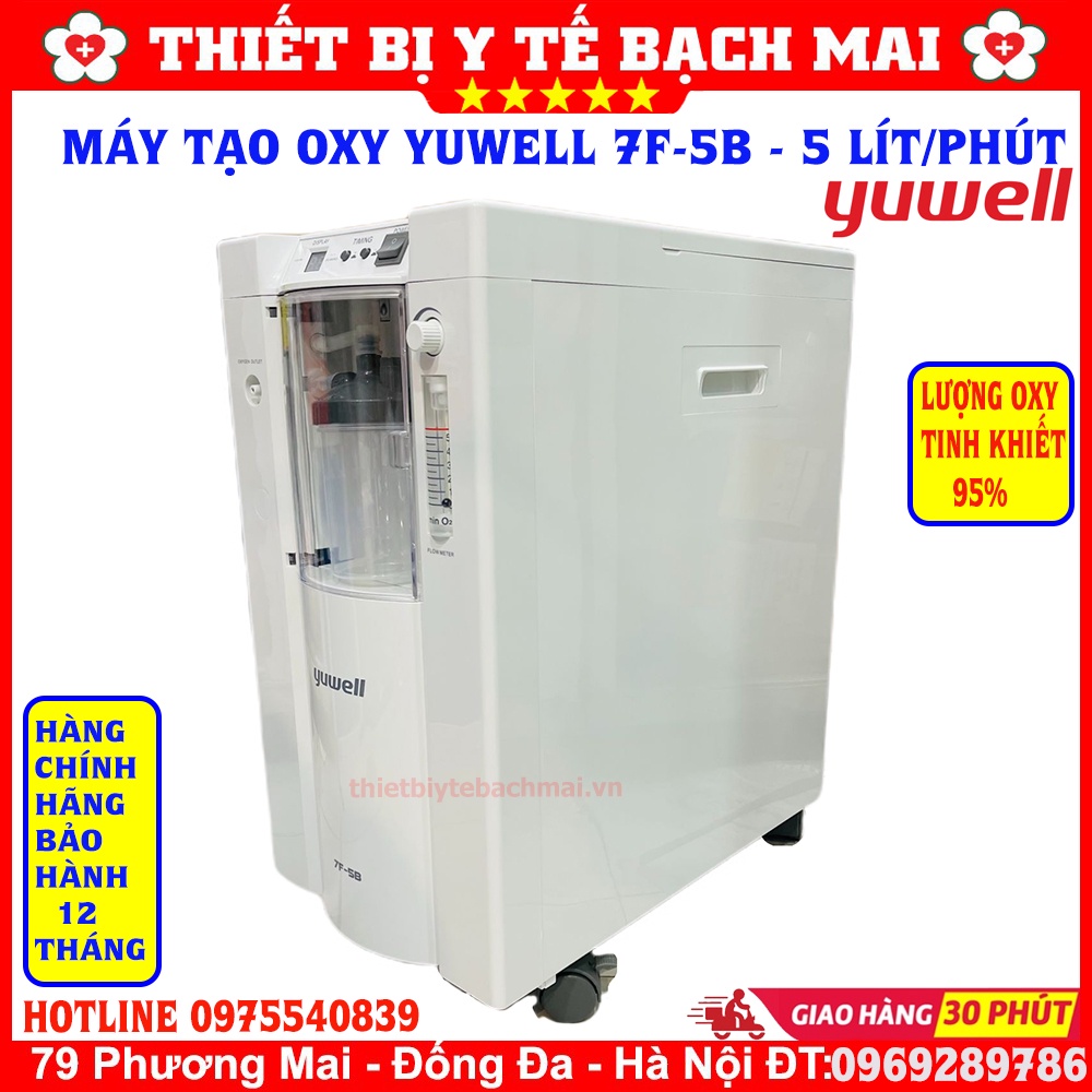 Máy Tạo OXY 5 Lít YUWELL 7F-5B - Oxy Tinh Khiết Đến 95%