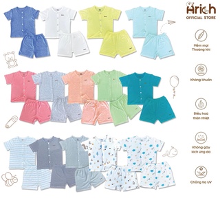 Bộ cộc tay cài thẳng Arich chất liệu vải sợi tre