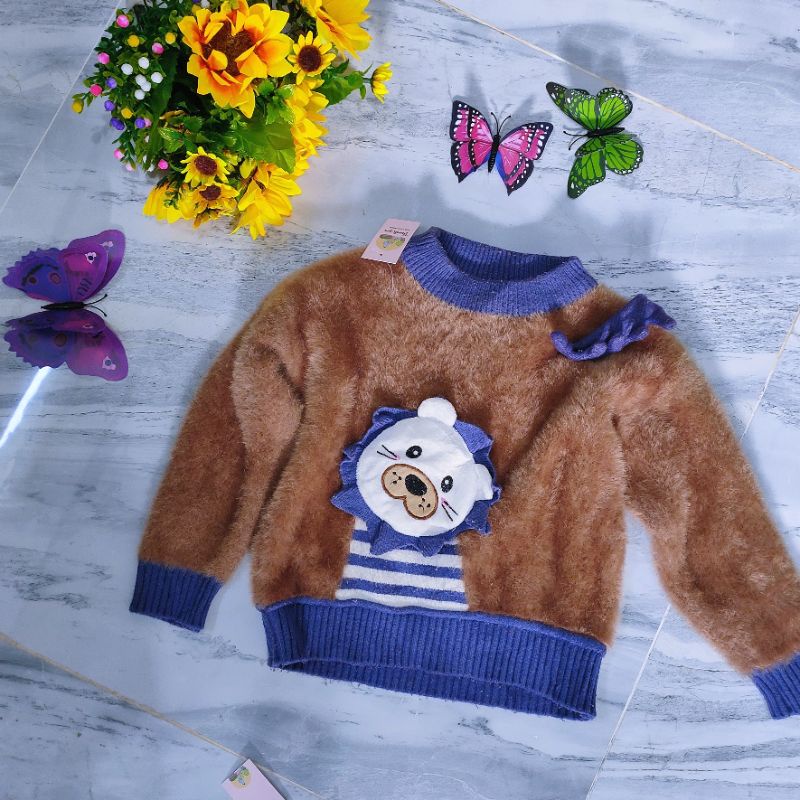 Áo len lông thỏ của bé chọn trên live