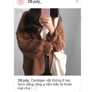 Cảdigan vặn thừng