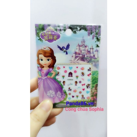 Dán Móng Tay Cho Bé Công Chúa Elsa- Công Chúa Pony - Kitty - Công Chúa Tóc Dài - Micky - Sophia -Bella Siêu Dễ Thương