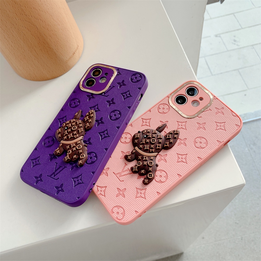 Ốp điện thoại bằng da họa tiết hoạt hình thích hợp cho iPhone 13 12 11 Pro Max XS Max XR X 8 7 Plus
