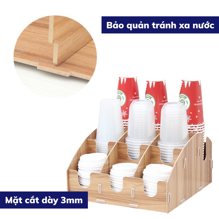 Khay úp cốc giá úp cốc gỗ take away tiện lợi nhiều mã dụng cụ úp cốc giá rẻ tiết kiệm tiện lợi dùng cho quán hoặc ở nhà
