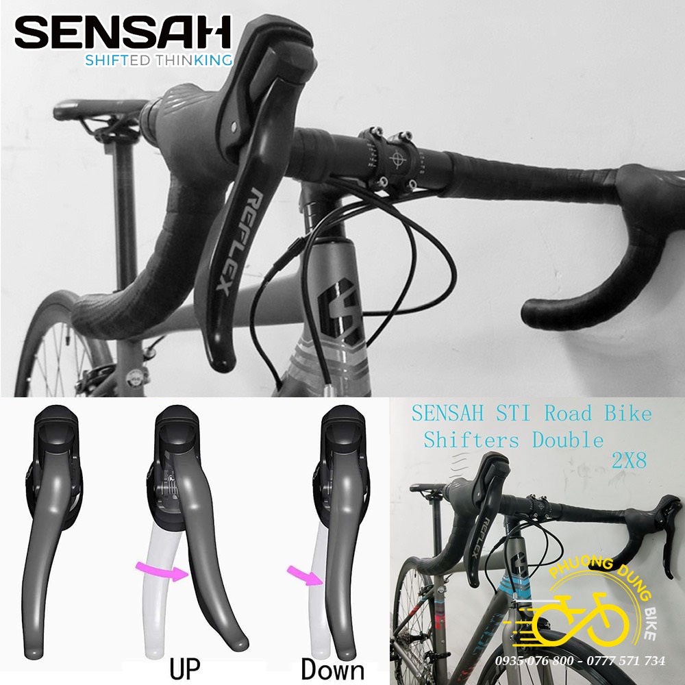 Tay đề lắc xe đạp SENSAH 2x7S 2x8S 2x9S 2x10S 2x11 Speed - Hàng chính Hãng