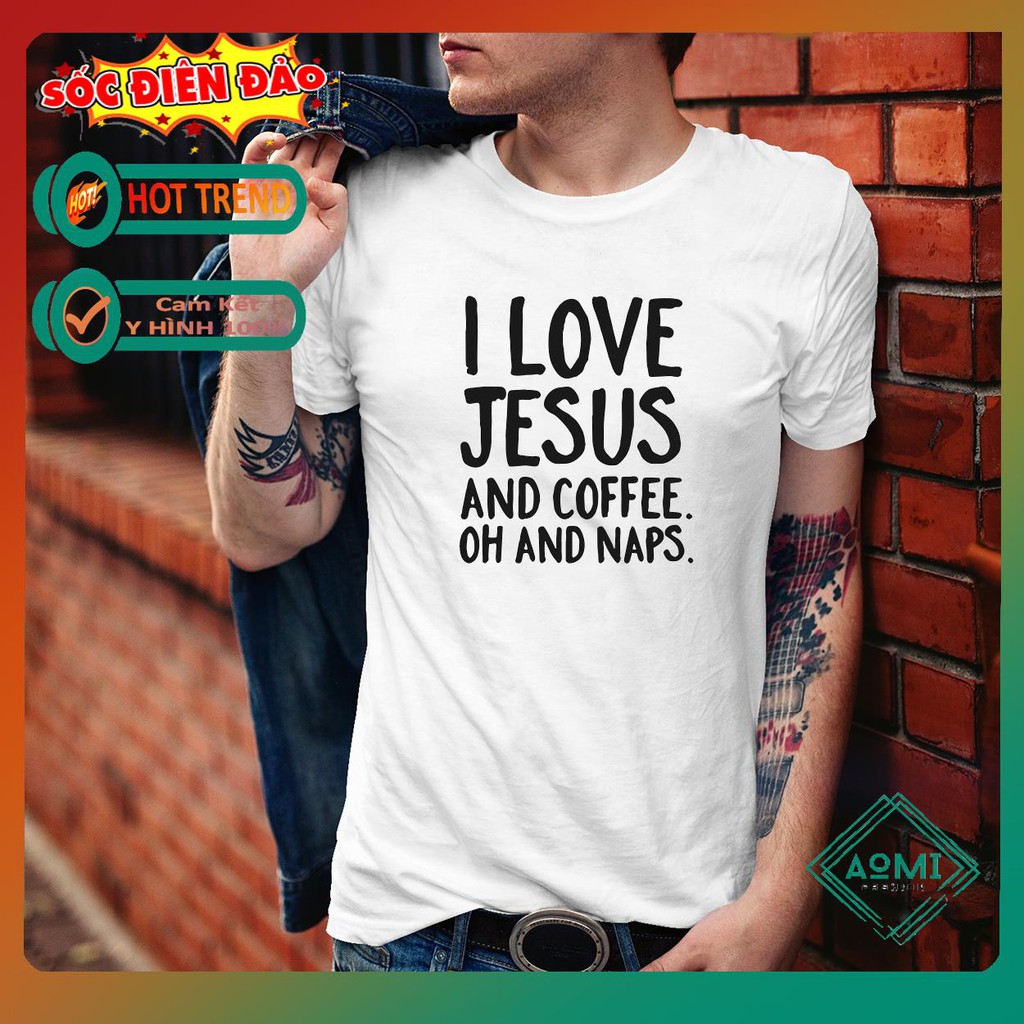 ÁO THUN I Love Jesus THỜI TRANG AOMI PHONG CÁCH HIỆN ĐẠI