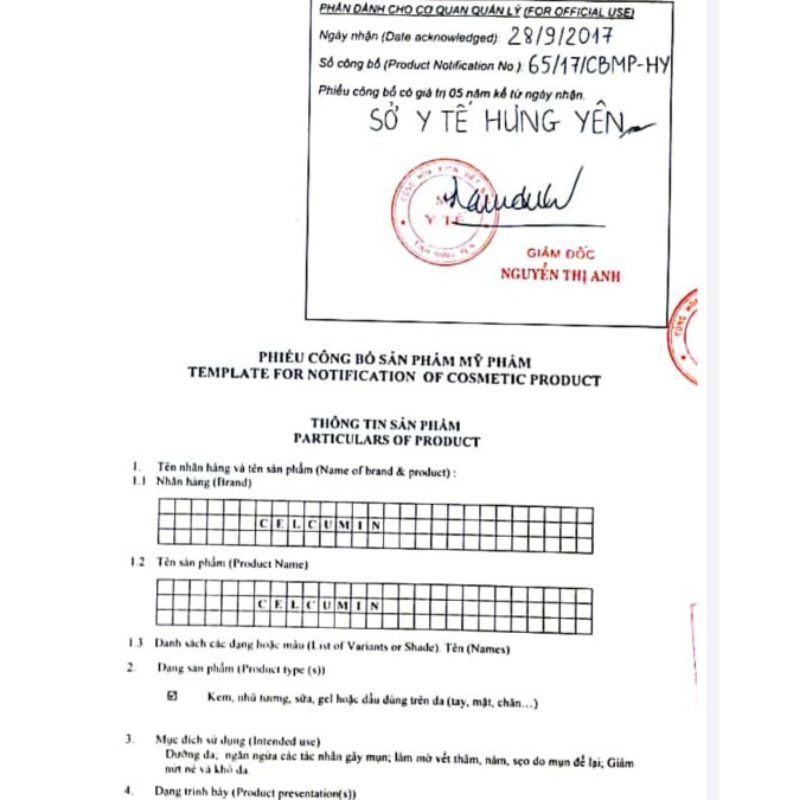 Kem bôi Celcumin  - Kích thích liền da, tránh sẹo